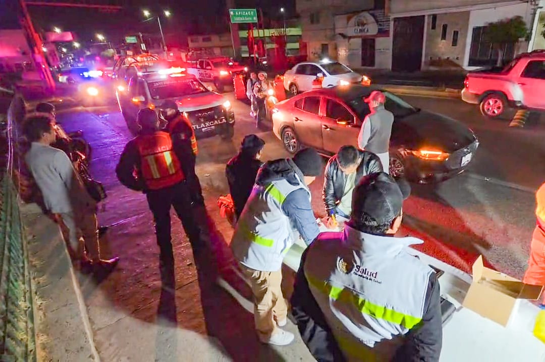 Gobierno Municipal de Tlaxcala desplegó operativo de alcoholimetría para reducir accidentes viales